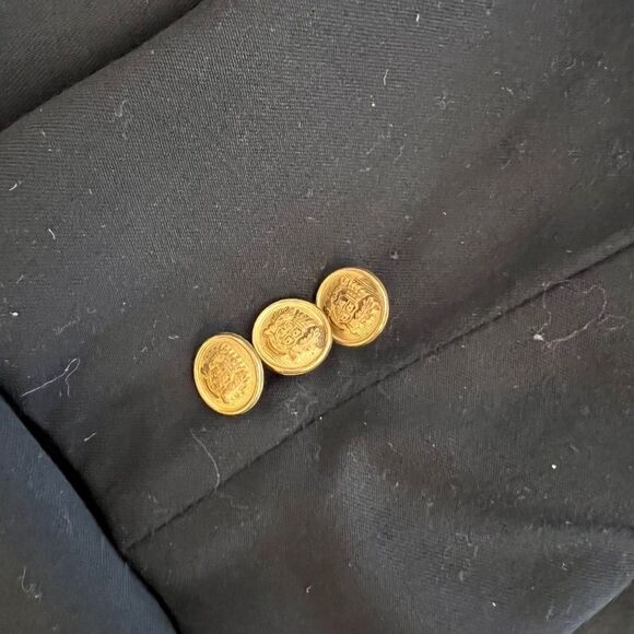 Michael‎ Kors Black Blazer 100% Wool with Gold Buttons Size 20R - Picture 9 of 16